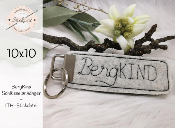 BergKind Schlüsselanhänger - ITH-Stickdatei